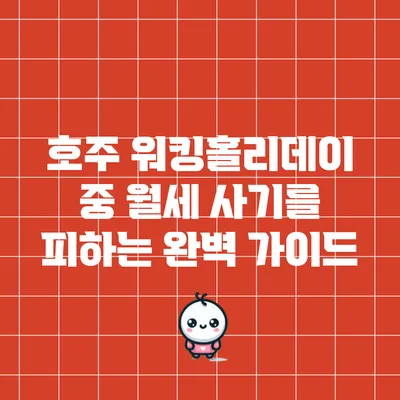 호주 워킹홀리데이 중 월세 사기를 피하는 완벽 가이드