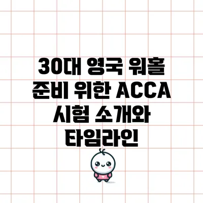 30대 영국 워홀 준비 위한 ACCA 시험 소개와 타임라인