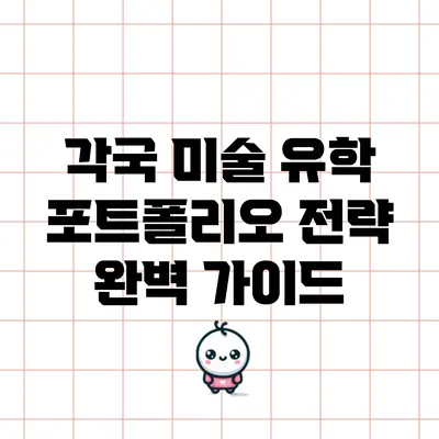 각국 미술 유학 포트폴리오 전략 완벽 가이드