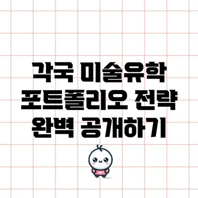 각국 미술유학 포트폴리오 전략 완벽 공개하기