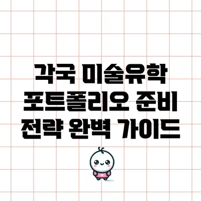 각국 미술유학 포트폴리오 준비 전략 완벽 가이드