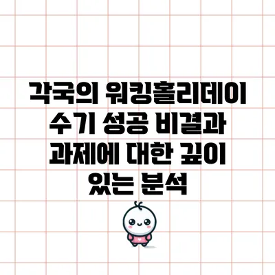 각국의 워킹홀리데이 수기: 성공 비결과 과제에 대한 깊이 있는 분석