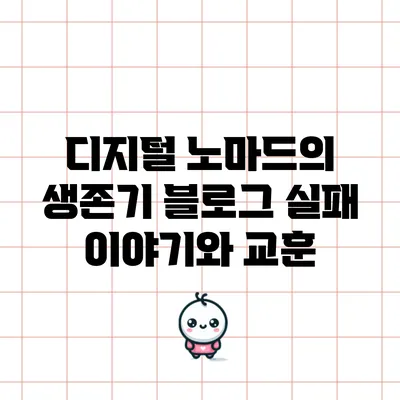 디지털 노마드의 생존기: 블로그 실패 이야기와 교훈