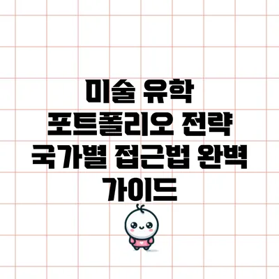 미술 유학 포트폴리오 전략: 국가별 접근법 완벽 가이드