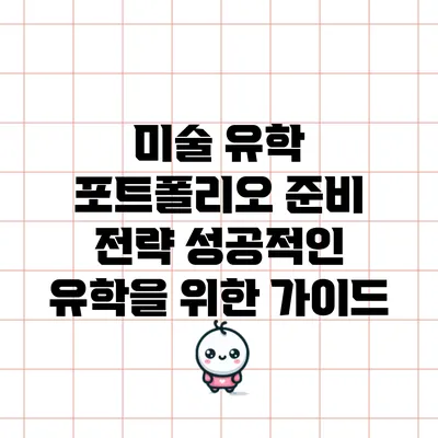 미술 유학 포트폴리오 준비 전략: 성공적인 유학을 위한 가이드