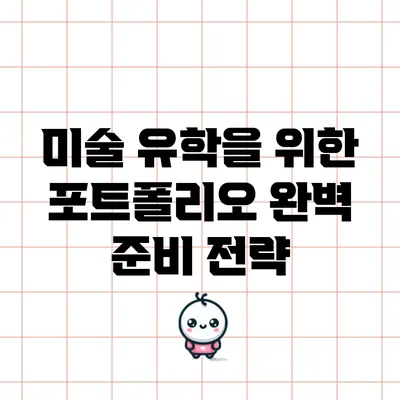 미술 유학을 위한 포트폴리오 완벽 준비 전략