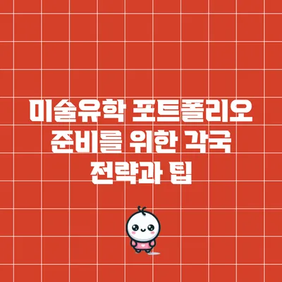 미술유학 포트폴리오 준비를 위한 각국 전략과 팁