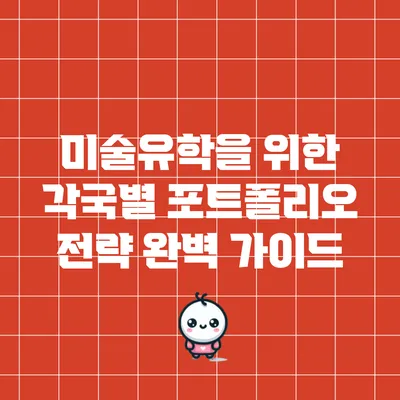 미술유학을 위한 각국별 포트폴리오 전략 완벽 가이드