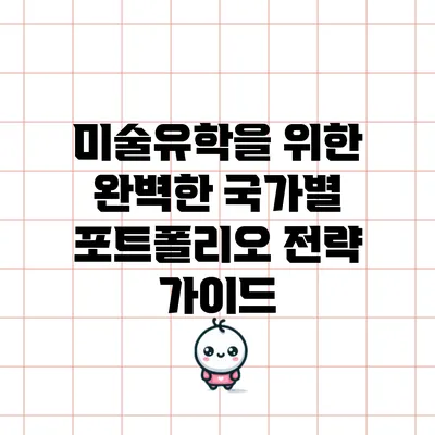 미술유학을 위한 완벽한 국가별 포트폴리오 전략 가이드