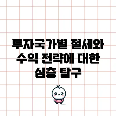 투자국가별 절세와 수익 전략에 대한 심층 탐구