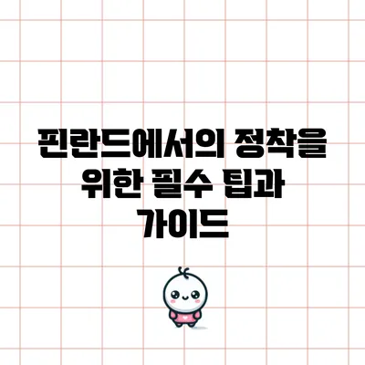 핀란드에서의 정착을 위한 필수 팁과 가이드