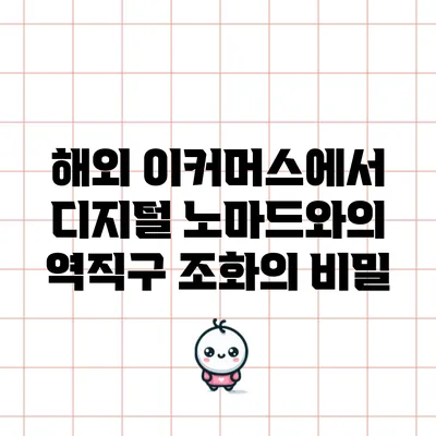 해외 이커머스에서 디지털 노마드와의 역직구 조화의 비밀