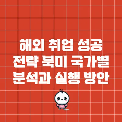 해외 취업 성공 전략: 북미 국가별 분석과 실행 방안