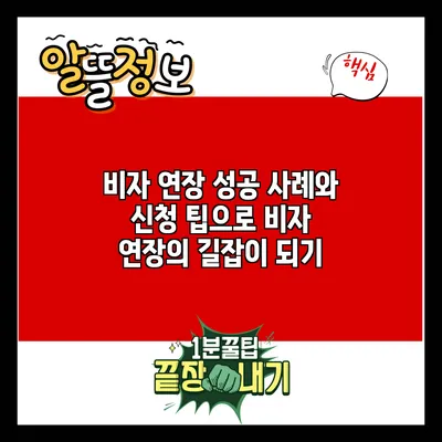 비자 연장 성공 사례와 신청 팁으로 비자 연장의 길잡이 되기