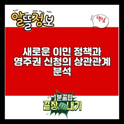 새로운 이민 정책과 영주권 신청의 상관관계 분석
