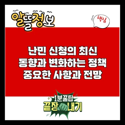 난민 신청의 최신 동향과 변화하는 정책: 중요한 사항과 전망