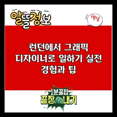런던에서 그래픽 디자이너로 일하기: 실전 경험과 팁