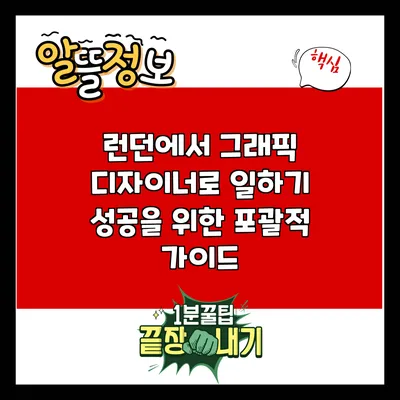 런던에서 그래픽 디자이너로 일하기: 성공을 위한 포괄적 가이드